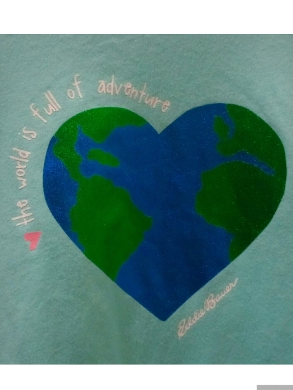 3 For $15🩵 Eddie Bauer 🌎 Aqua T-shirt - Picture 3 of 5